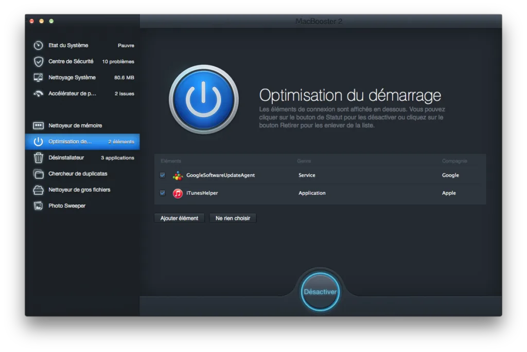 accelerer yosemite optimisation du demarrage