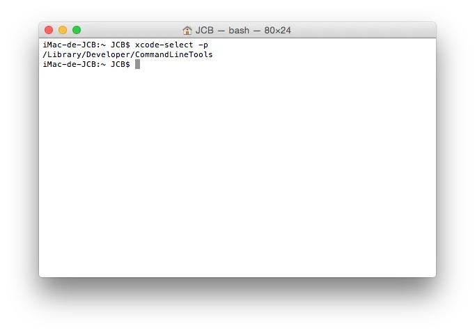 Xcode Command Line Tools Yosemite verification terminal