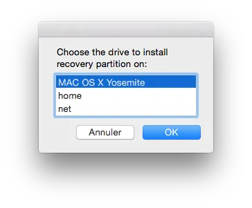 yosemite recovery partition restauration