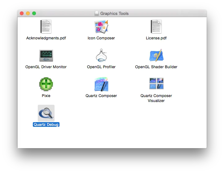 FPS sur Mac quartz debug