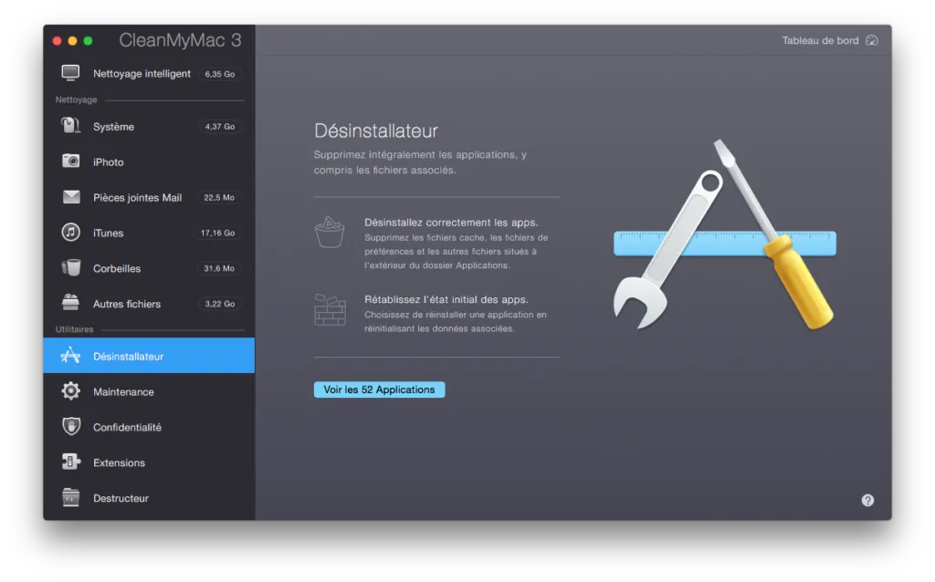 Nettoyer Mac Yosemite desinstallateur