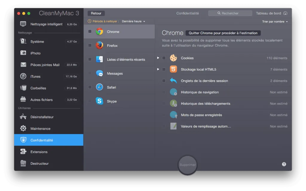 nettoyer mac yosemite confidentialite