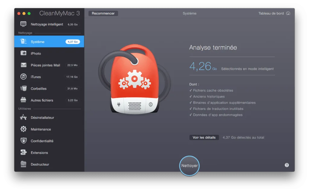 nettoyer mac yosemite systeme