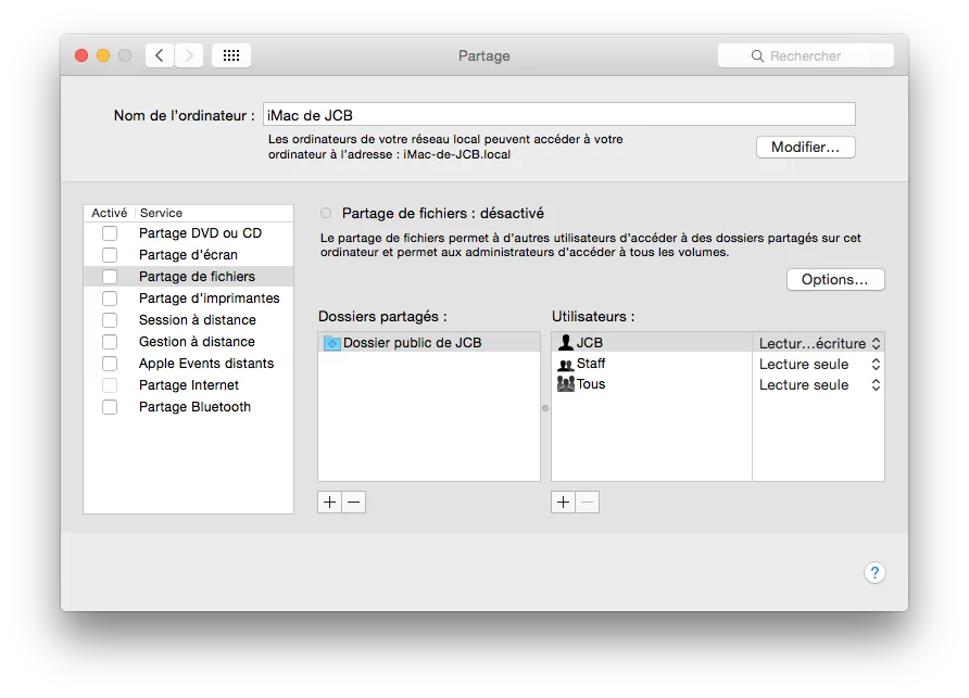 Partage de fichiers Mac et Windows mode d'emploi 3 partage de fichiers imac