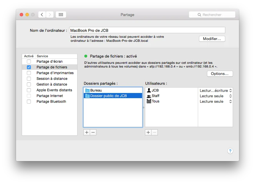 Partage de fichiers Mac et Windows mode d'emploi 6 partage de fichiers mac macbook