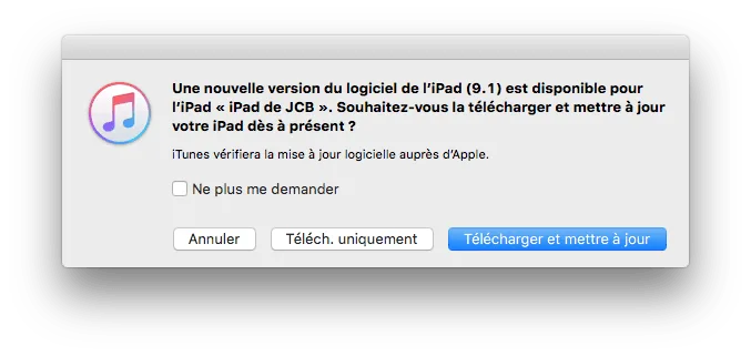 iOS 9.1 itunes 12.3.1