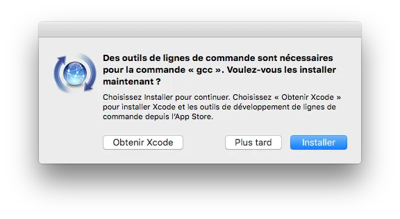 installer xcode el capitan outlls de ligne de commande