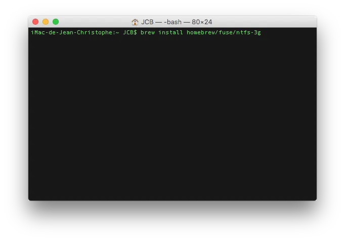 ntfs el capitan drivers ntfs 3g