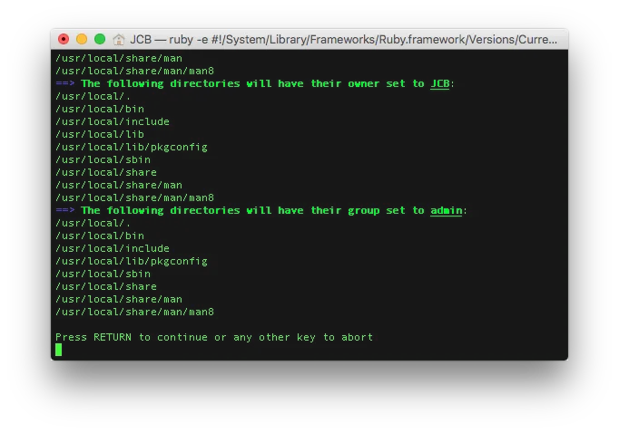 ntfs el capitan homebrew return