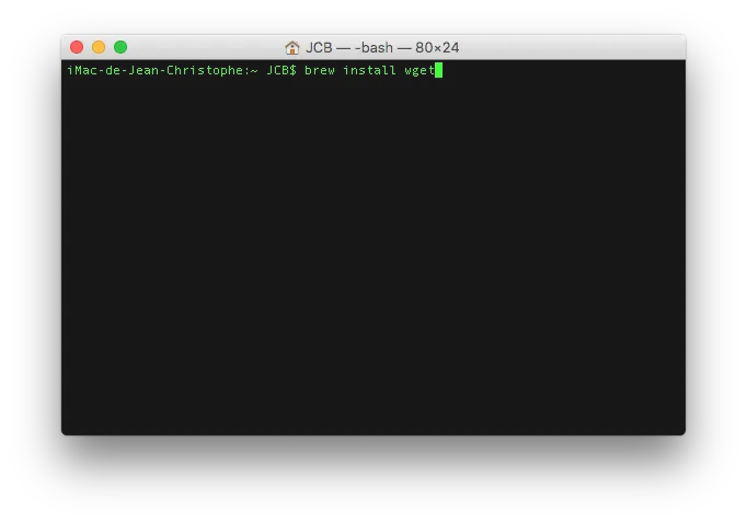ntfs el capitan install wget
