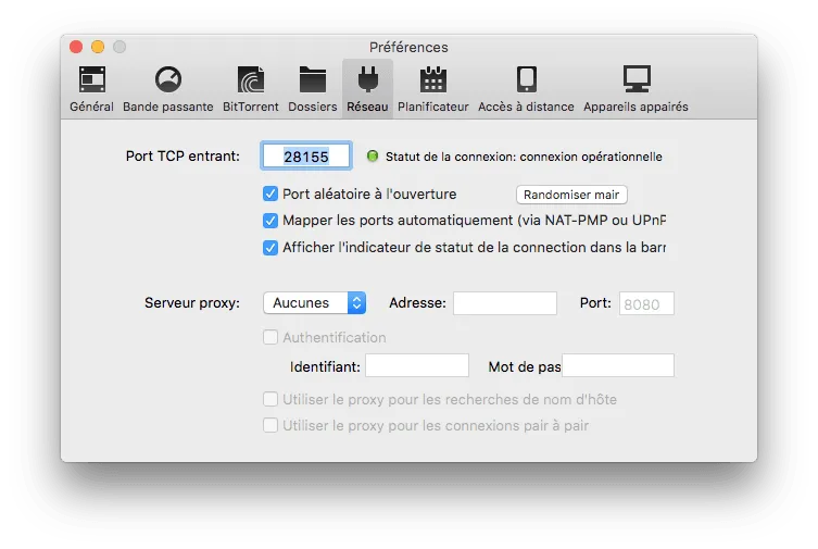 utorrent el capitan reseau
