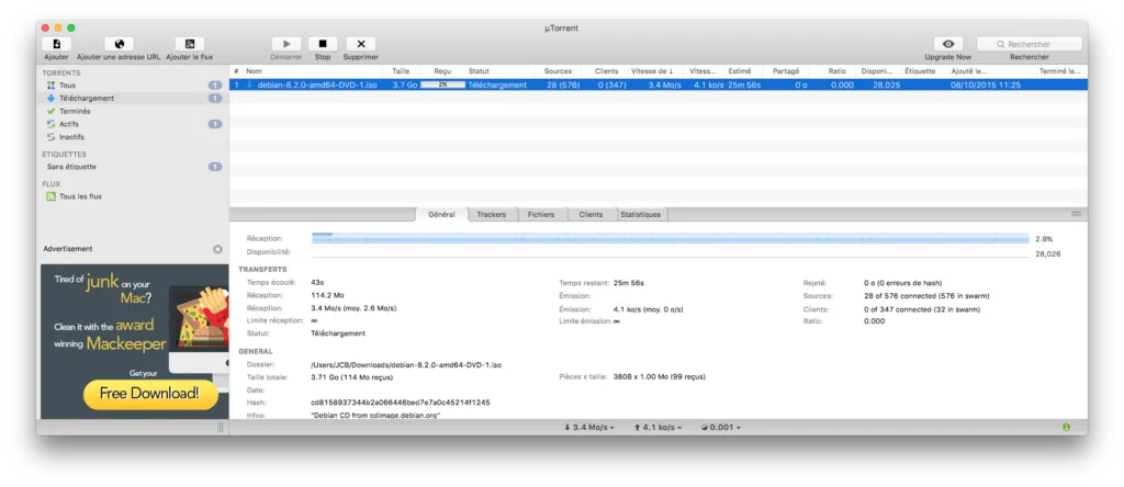 utorrent el capitan telecharger