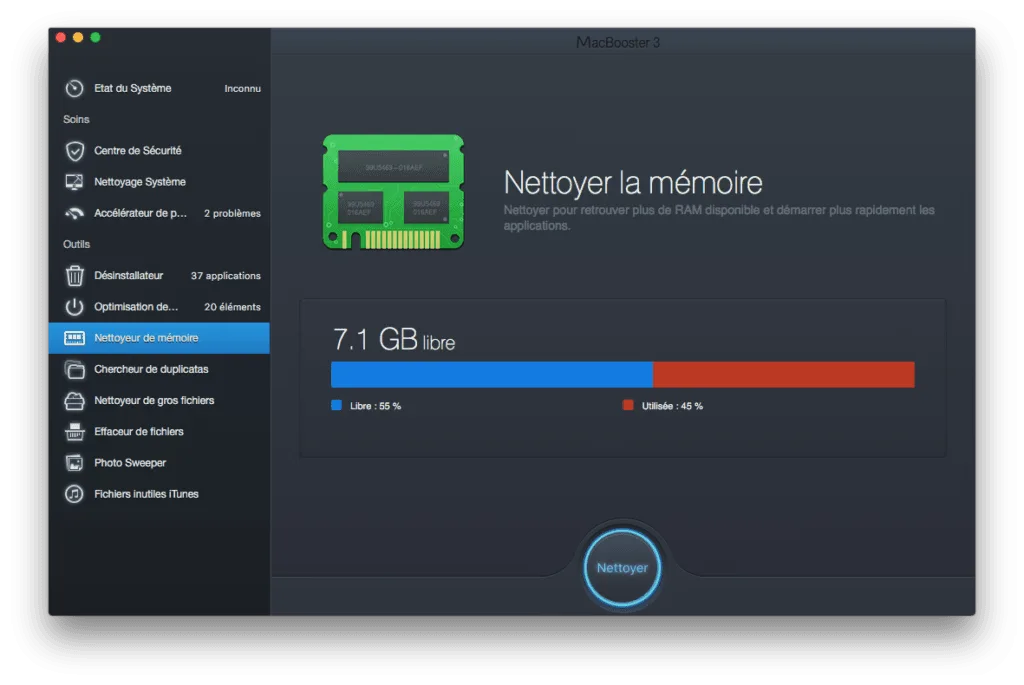 accelerer el capitan nettoyer la memoire