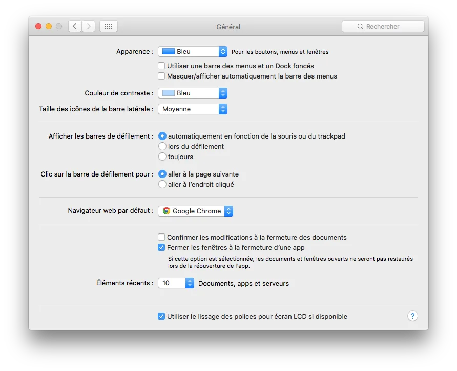 dark mode desactiver