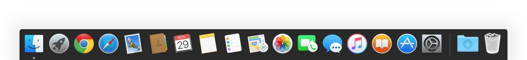 dark mode dock el capitan