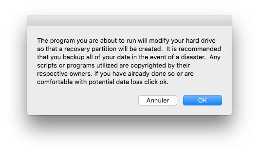Réparer la partition Recovery Mac OS X El Capitan (10.11) 3 reparer la partition recovery mac Recovery Partition Creator