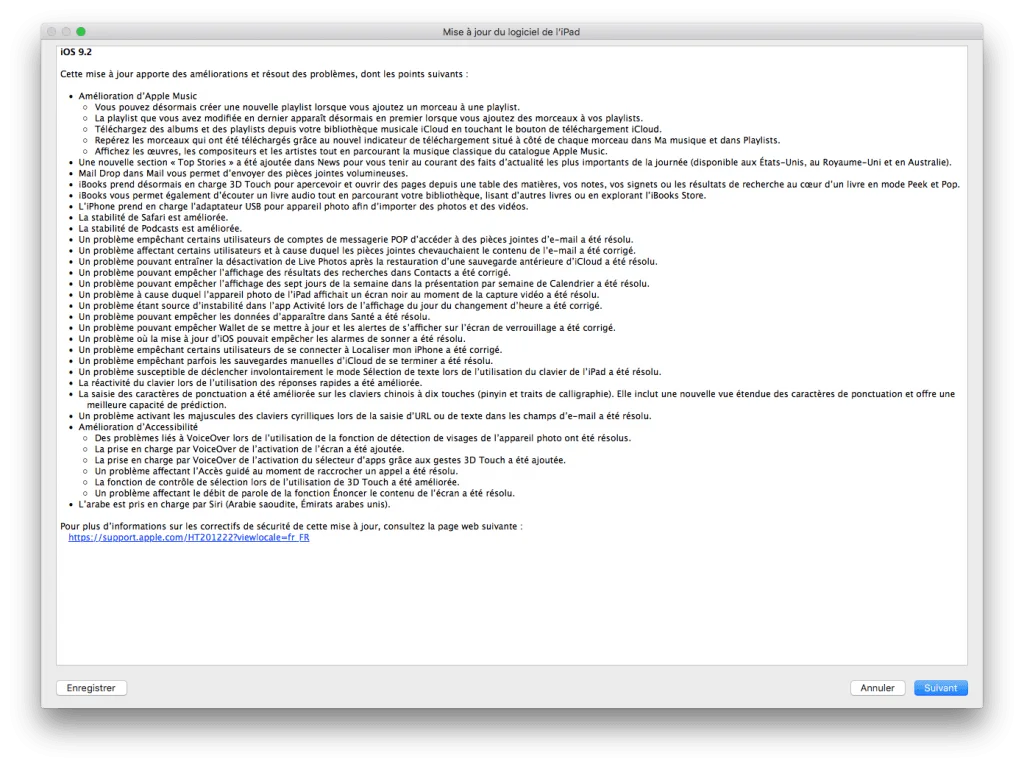 ios 9.2 nouveautes