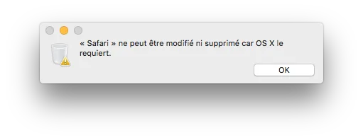 supprimer safari mac os x