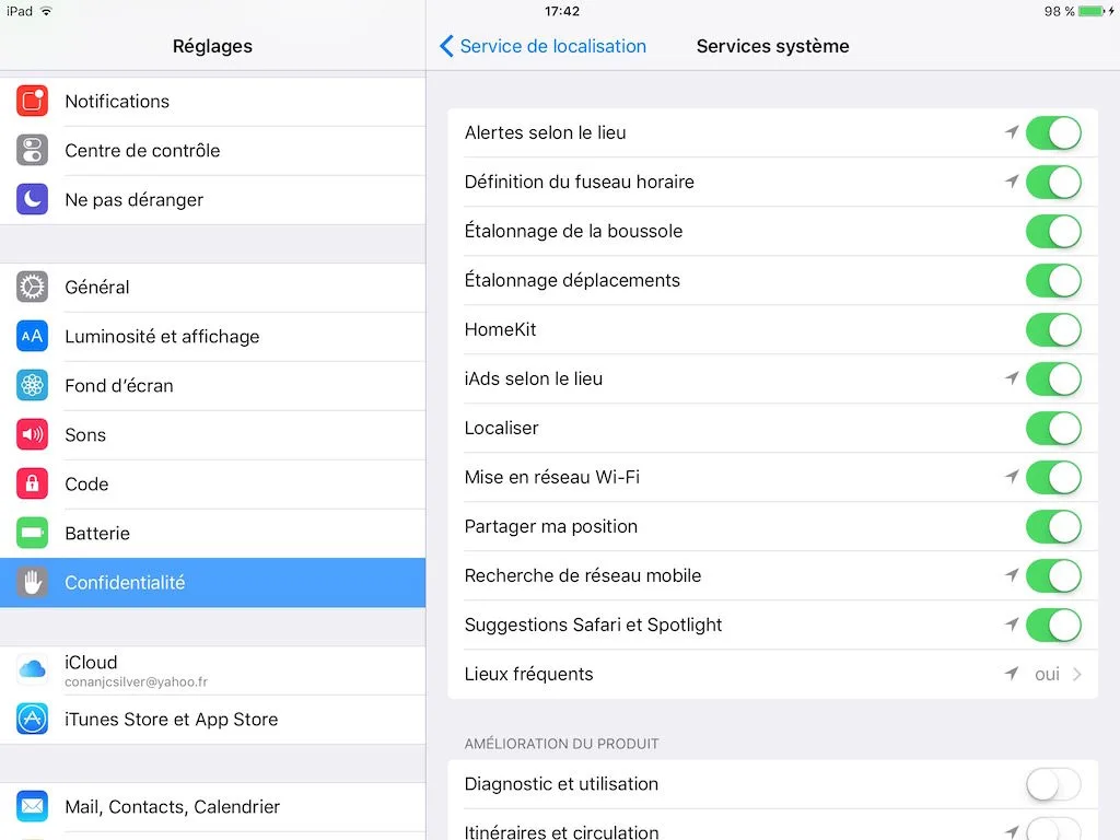 Activer Night Shift fuseau horaire