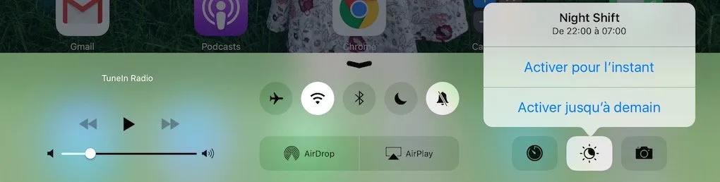 Activer-Night-Shift-rapidement