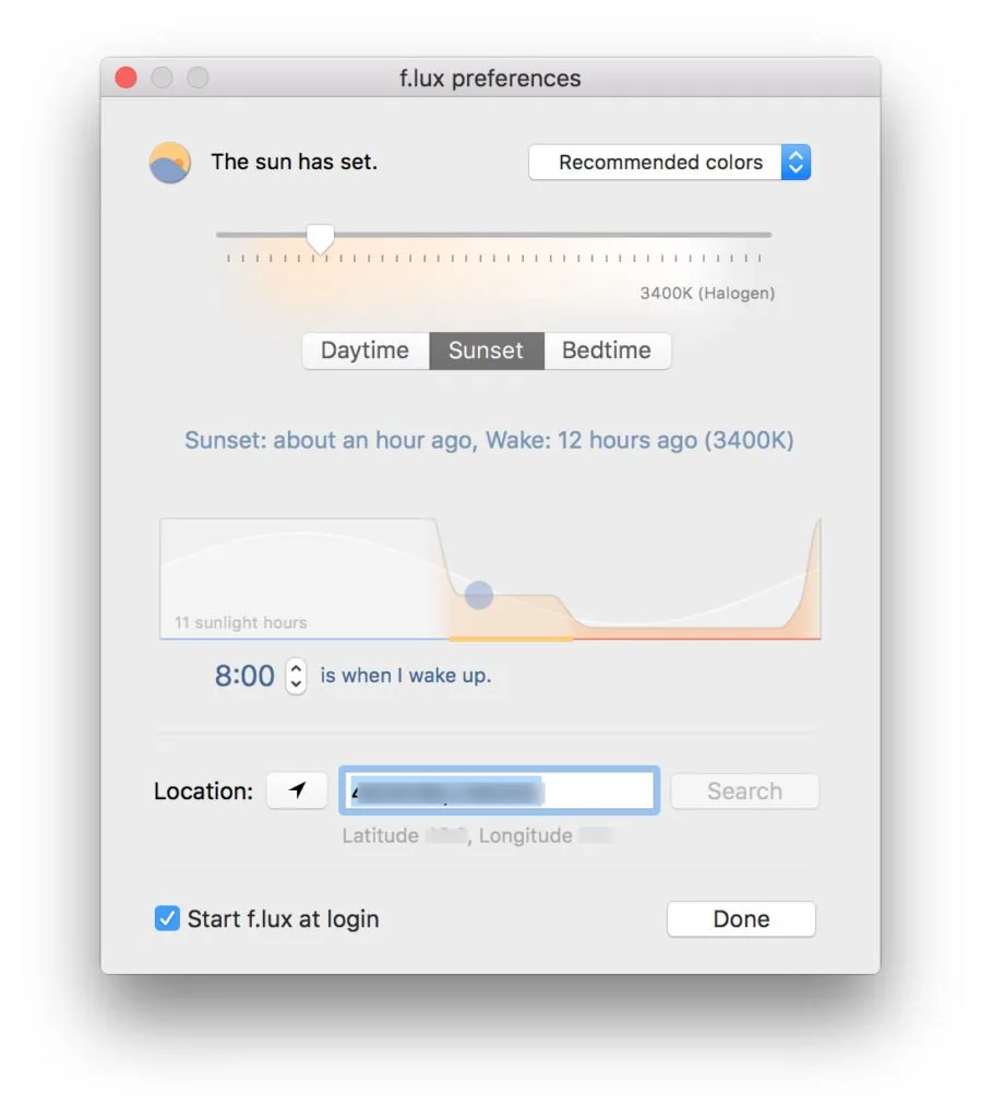 activer night shift mac os x el capitan avec f.lux