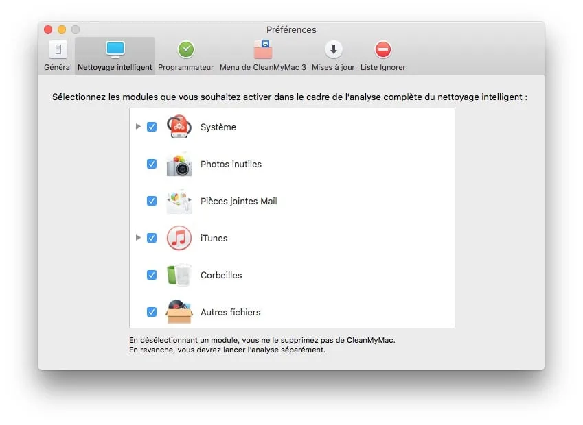 nettoyer mac os x el capitan preferences