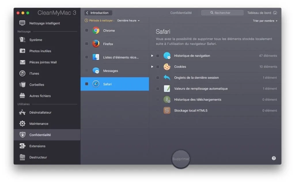 nettoyer mac os x el capitan safari chrome firefox
