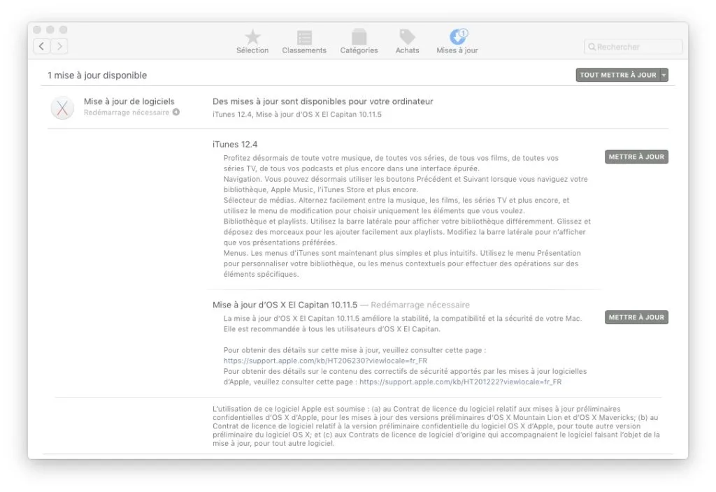mac os x 10.11.5 itunes 12.4