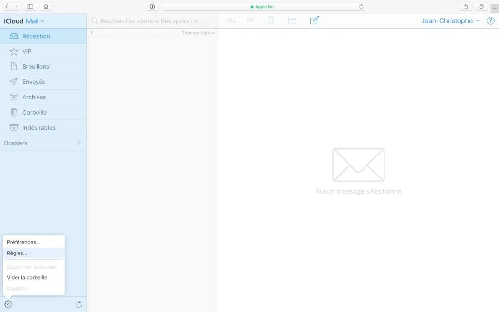 Gerer les spams sur iPhone avec icloud regles filtrage