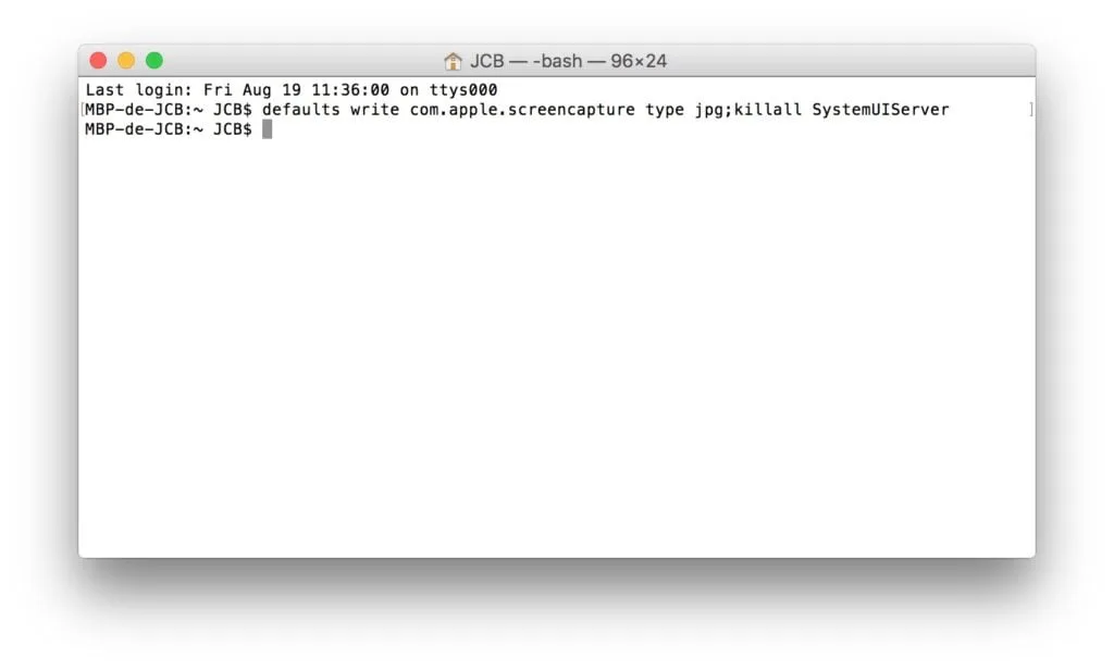 capture d'ecran sur Mac en jpg