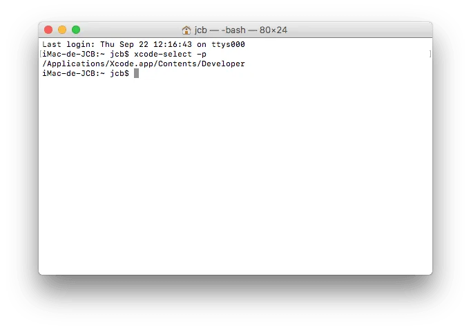 Installer Xcode macOS Sierra et GCC 7 Installer XCode macOS Sierra verifier installation