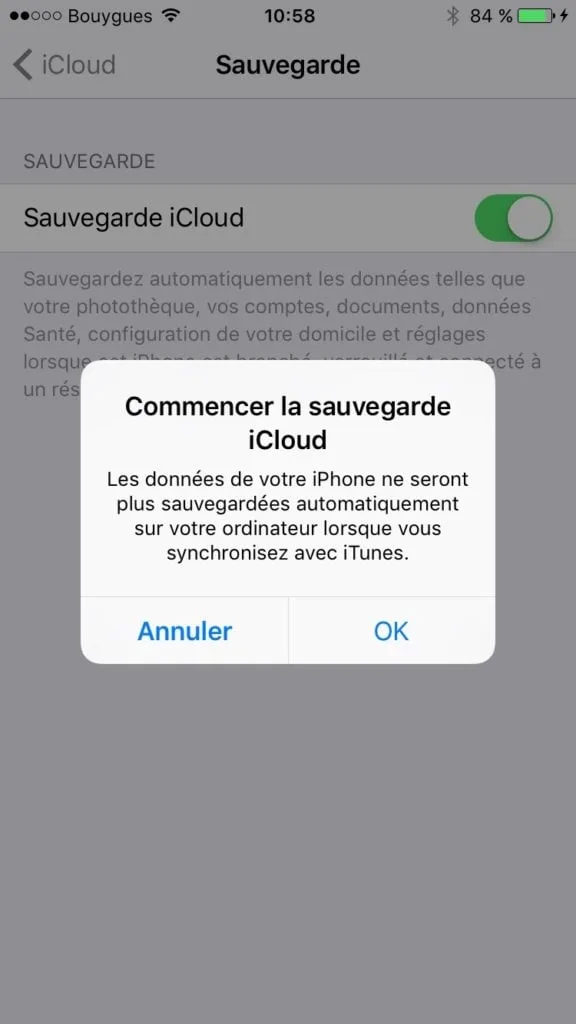 installation propre ios 10 sauvegarde icloud