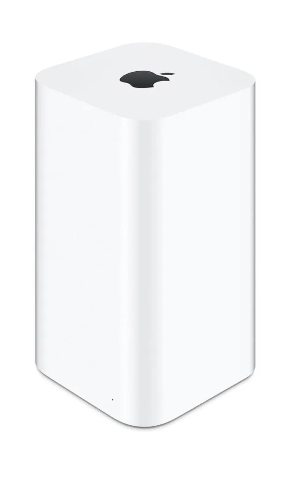 Apple Airport Extreme : tour d'horizon et configuration 1 Apple Airport Extreme vue de face