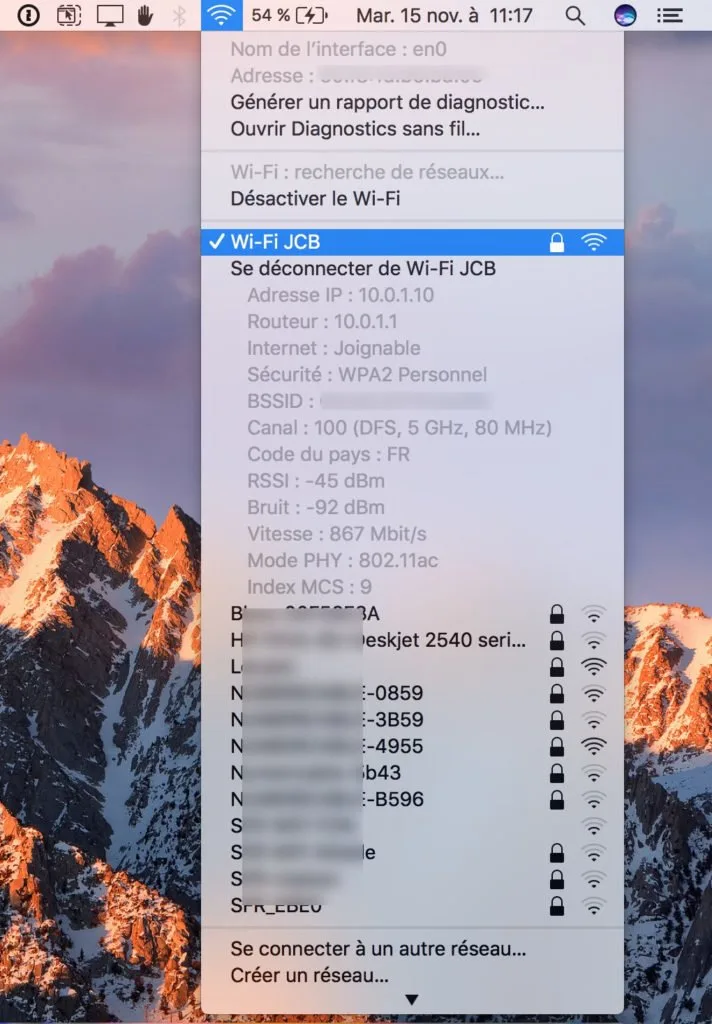 Réseaux préférés WiFi sur Mac : choisir les meilleurs 5 reseaux preferes WiFi sur Mac barre menus