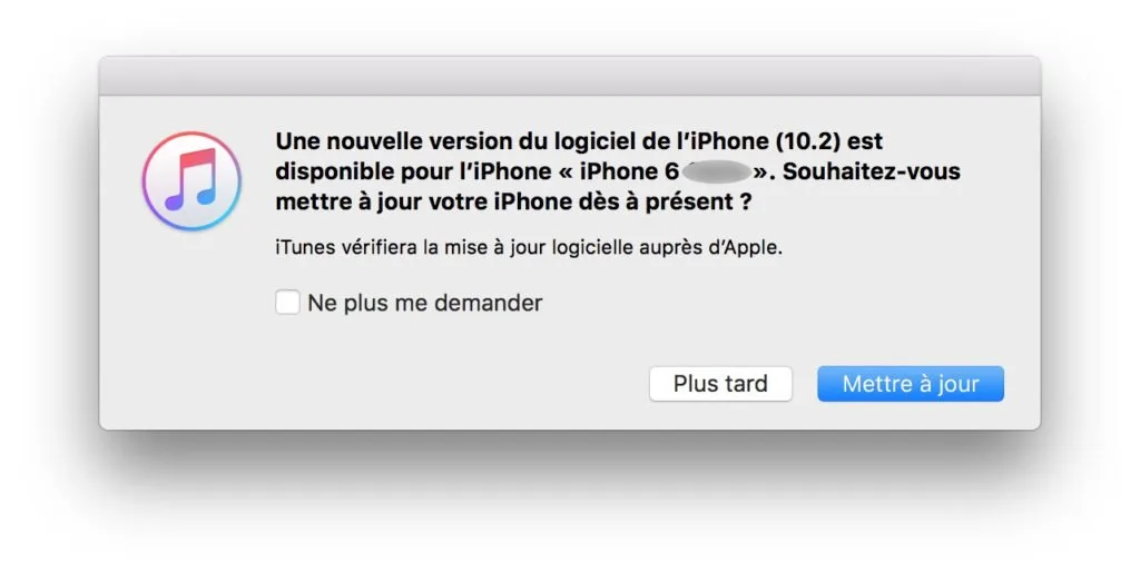 ios 10.2 itunes mise a jour