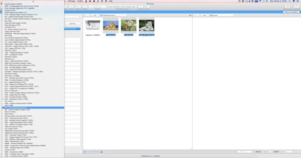 Convertir des images sur Mac graphicconverter