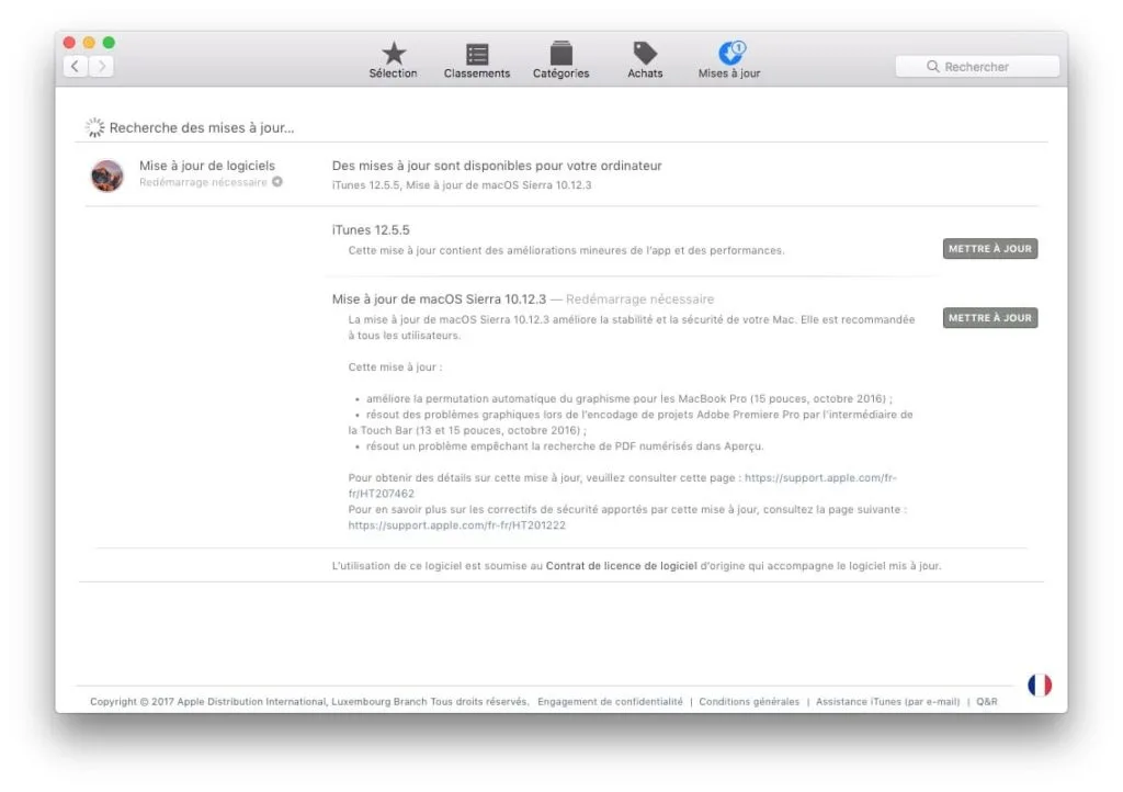 macOS Sierra 10.12.3 update