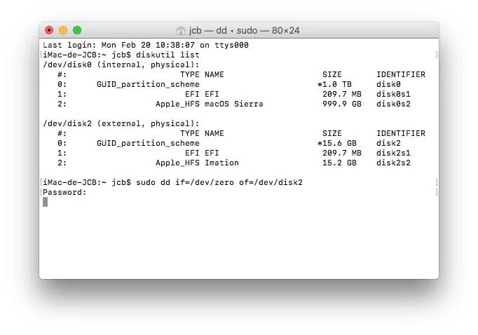 Formater son Mac en bas niveau (réparer secteurs défectueux, échec de formatage...) 3 Formater son Mac en bas niveau zero out data mode