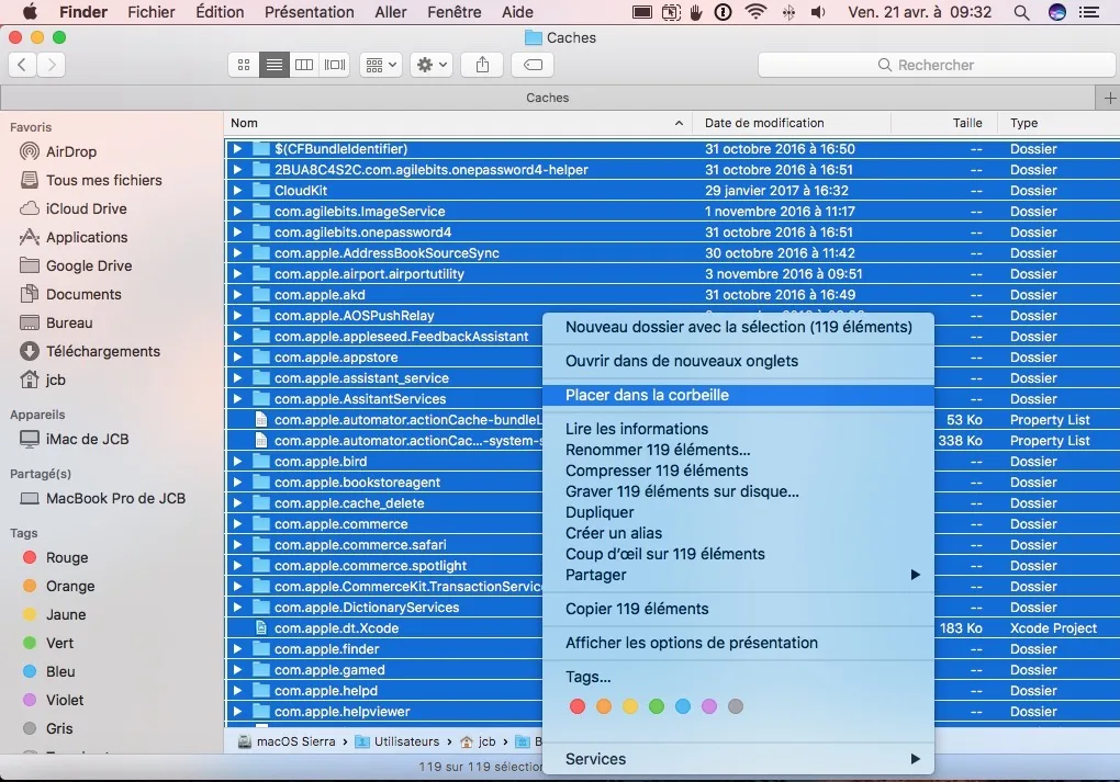 Nettoyer le cache de son Mac (Sierra, El Capitan...) 3 vider les caches de macos sierra