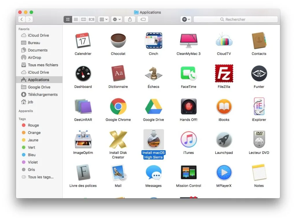 install macos high sierra en dual boot