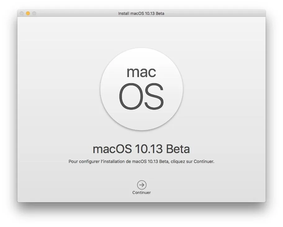 macos 10.13 installation
