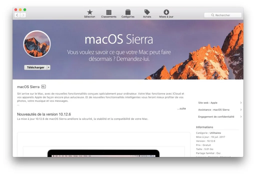 Installer une application sur Mac (Mac OS X / macOS) 1 Installer une application sur Mac app store