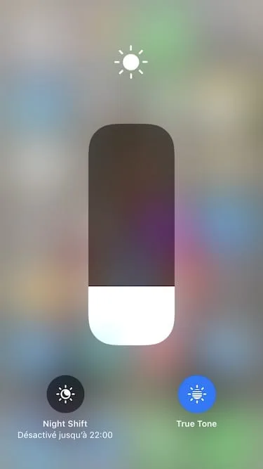 Desactiver True Tone sur iPhone iPad pro