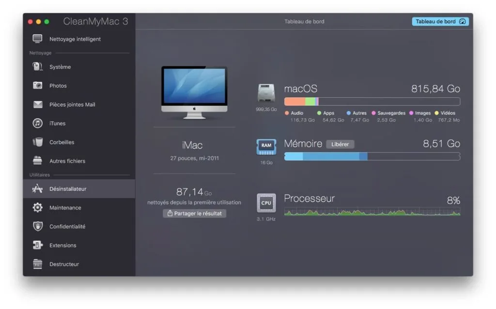 Nettoyer macOS High Sierra (10.13) : mode d'emploi 1 Nettoyer macOS High Sierra avec cleanmymac