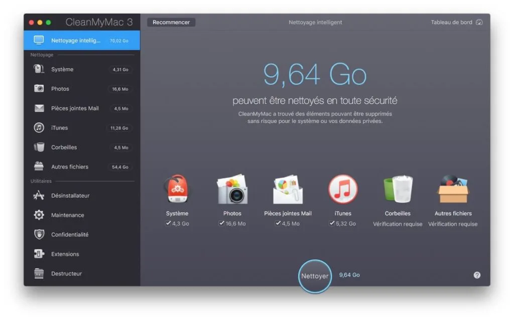 Nettoyer macOS High Sierra (10.13) : mode d'emploi 3 Nettoyer macOS High Sierra rapidement