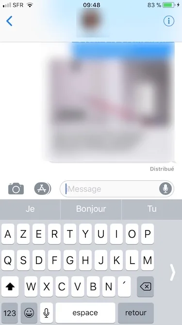 Activer le clavier a une main sur iPhone a droite