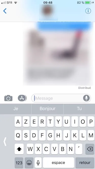 Activer le clavier a une main sur iPhone a gauche