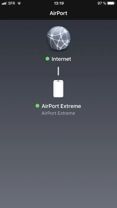 Mise à jour Apple Airport ios11