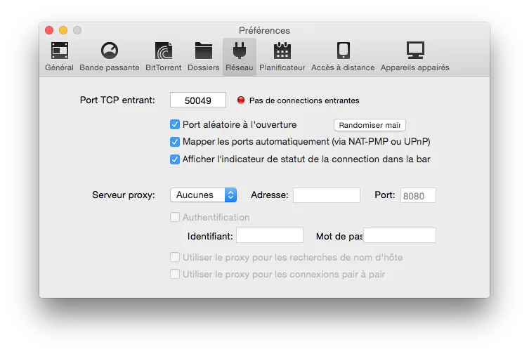 Configurer uTorrent Yosemite en 7 étapes (Mac OS X 10.10) 8 uTorrent Yosemite reseau