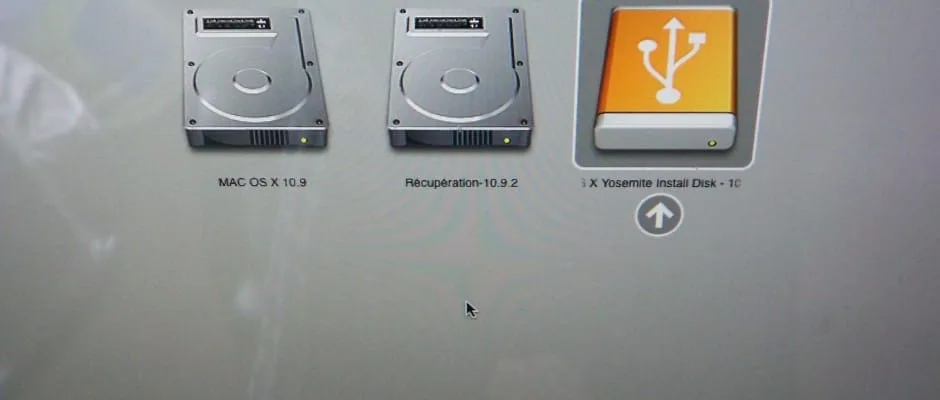 os x yosemite boot demarrage